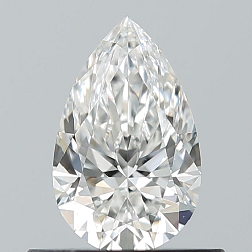 0.5 carat F-VS1 Natūralus Pear Deimantas (1)
