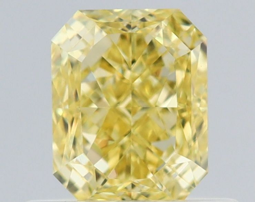 0.58 carat Fancy Yellow-VVS1 Natūralus Radiant Deimantas (1)