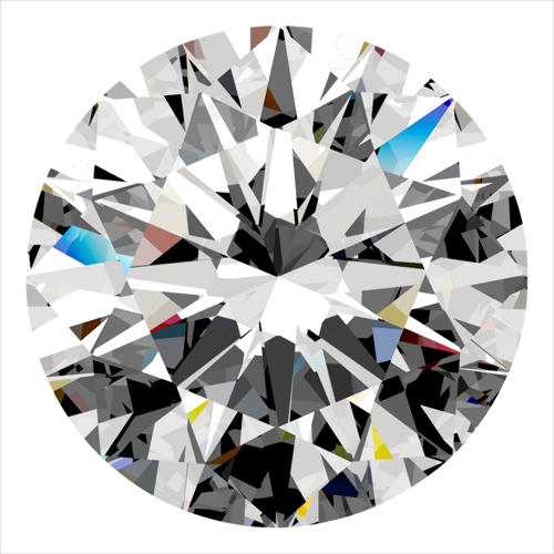 0.3 carat D-VS2 Excellent cut Natūralus Round Deimantas (1)