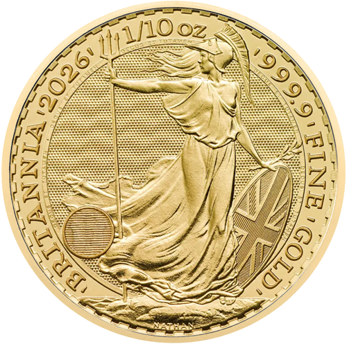 1/10 oz Британия 2026 Золотая монета Карл III (1)