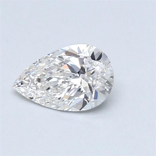 0.51 carat F-VVS1 Natūralus Pear Deimantas (1)