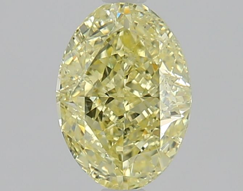 1.0 carat Fancy Light Yellow-SI2 Natūralus Oval Deimantas (1)