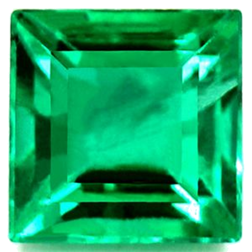 0.67 carat GREEN Square Smaragdas (1)