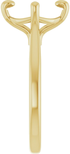 Sužadėtuvių Žiedas „Solitaire“ 14k yellow gold Elongated Cushion 10mm x 8mm (4)