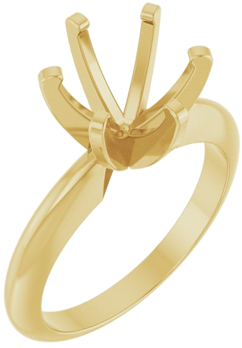 Sužadėtuvių Žiedas „Solitaire“ 14k yellow gold Round 8.2mm (1)