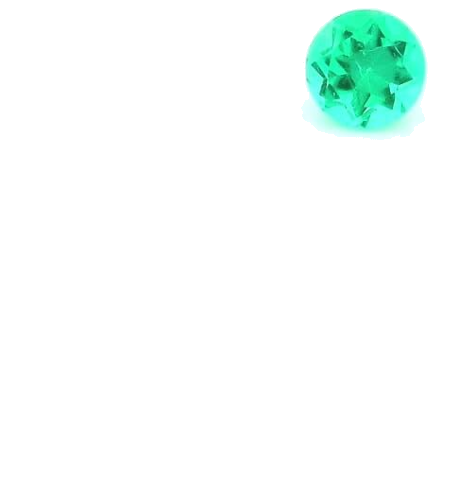 0.3 carat GREEN Round Smaragdas (1)