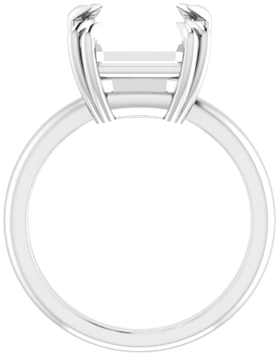 Sužadėtuvių Žiedas „Solitaire“ 950 Platinos Emerald 12mm x 10mm (2)