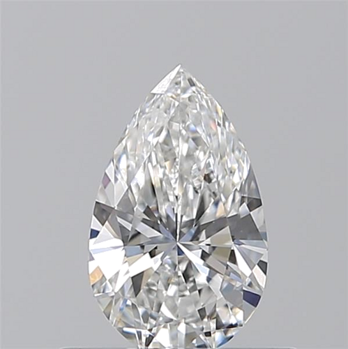 0.51 carat F-VVS2 Natūralus Pear Deimantas (1)