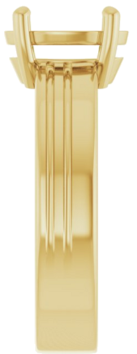 Sužadėtuvių Žiedas „Solitaire“ 14k yellow gold Oval 9mm x 7mm (4)