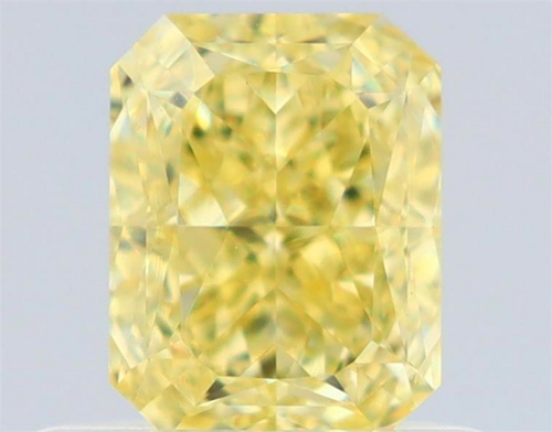 0.67 carat Fancy Yellow-VS1 Natūralus Radiant Deimantas (1)
