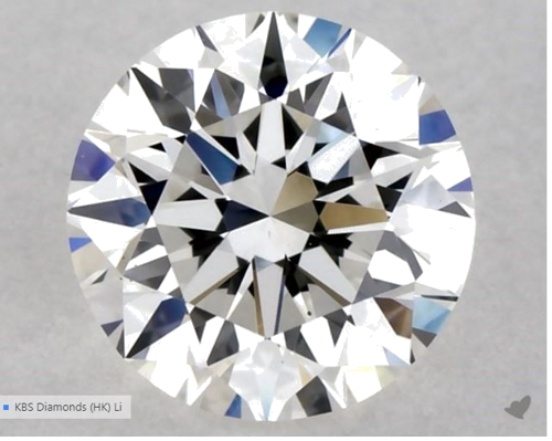 0.51 carat F-VS1 Excellent cut Natūralus Round Deimantas (1)