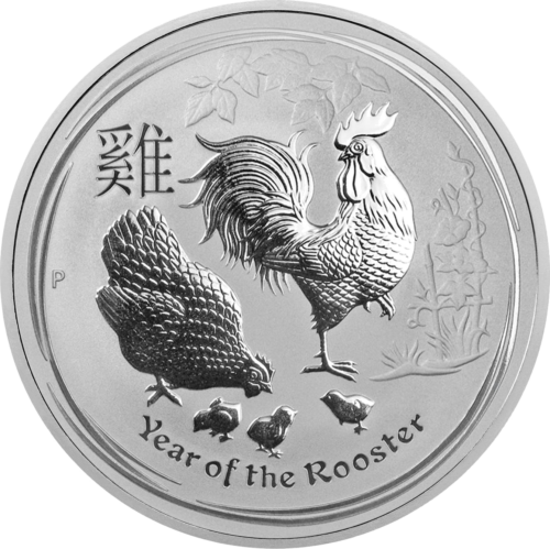 1 oz Год Петуха 2017 Австралия серебряная монета (1)
