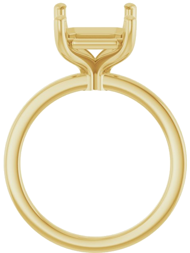 Sužadėtuvių Žiedas „Solitaire“ 14k yellow gold Emerald 11mm x 9mm (2)