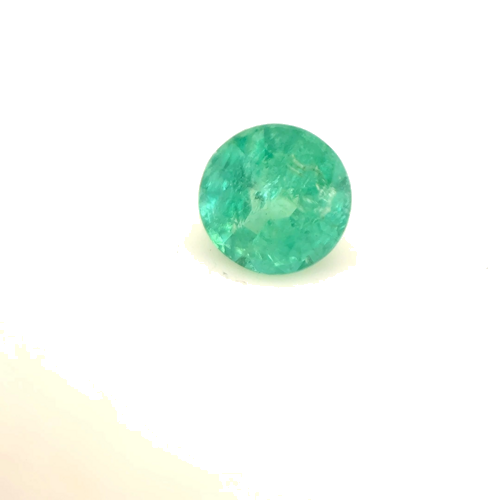0.45 carat GREEN Round Smaragdas (1)