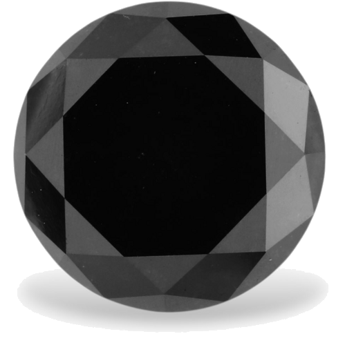 4.81 carat Fancy Black-VVS2 Excellent cut Natūralus Round Deimantas (1)