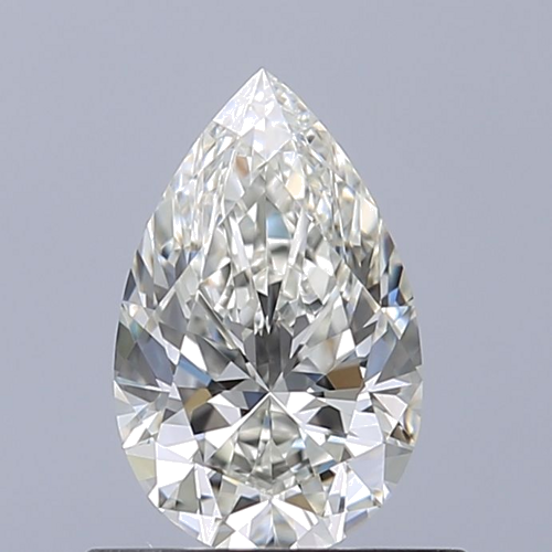 0.58 carat I-VVS2 Natūralus Pear Deimantas (1)