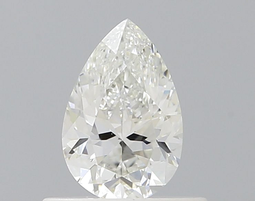 0.5 carat G-VVS2 Natūralus Pear Deimantas (1)