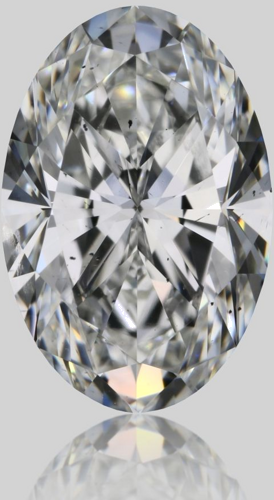 1.2 carat F-SI1 Natūralus Oval Deimantas (1)