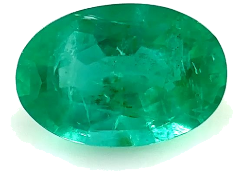 0.35 carat GREEN Oval Smaragdas (1)