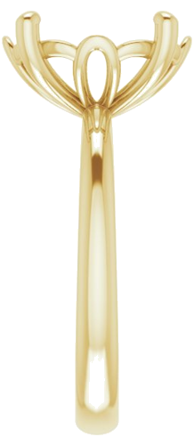 Sužadėtuvių Žiedas 14k yellow gold Oval 12mm x 10mm (4)
