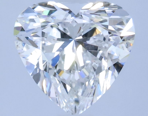 0.9 carat E-SI1 Natūralus Heart Deimantas (1)