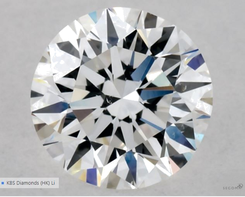 0.5 carat E-VS2 Excellent cut Natūralus Round Deimantas (1)
