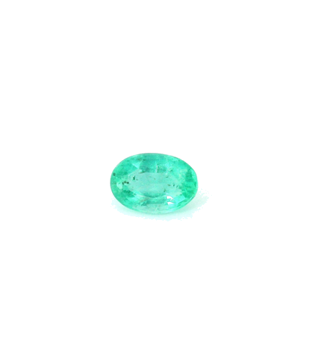 0.53 carat GREEN Oval Smaragdas (1)