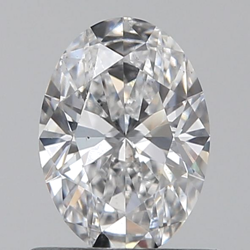 0.6 carat D-SI1 Natūralus Oval Deimantas (1)