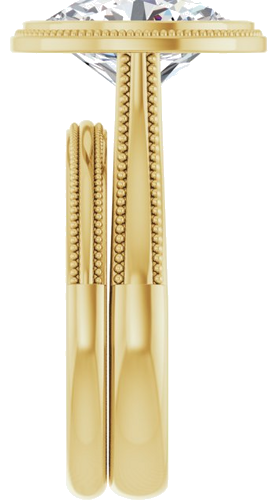 Sužadėtuvių Žiedas „Solitaire“ 585 Geltonojo Aukso Oval 11mm x 9mm (9)