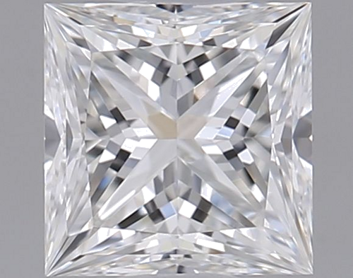 0.37 carat F-IF Natūralus Princess Deimantas (1)