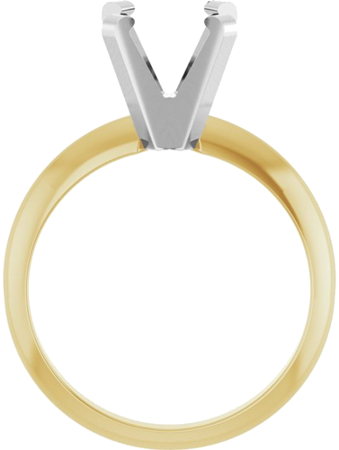 Sužadėtuvių Žiedas „Solitaire“ 14k yellow/white gold Oval 8.5mm x 6.5mm (2)
