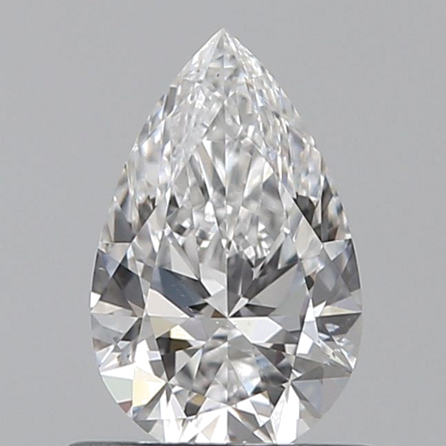 0.6 carat D-SI1 Natūralus Pear Deimantas (1)