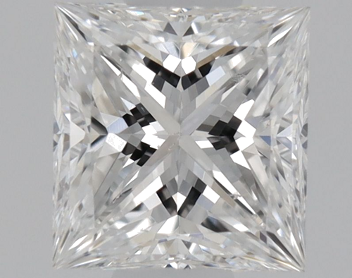 0.53 carat D-SI1 Natūralus Princess Deimantas (1)