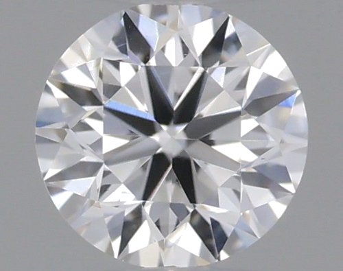 0.19 carat F-VVS2 GD cut Natūralus Round Deimantas (1)