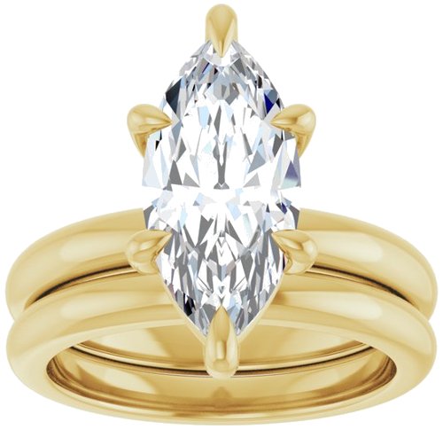 Sužadėtuvių Žiedas „Claw-Prong“ 14k yellow gold Marquise 15mm x 7mm (8)