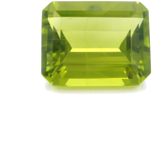 3.97 carat GREEN STEP cut Octagonal Peridot (1)
