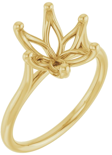 Sužadėtuvių Žiedas „Cathedral-Style Solitaire“ 14k yellow gold Oval 11mm x 9mm (1)