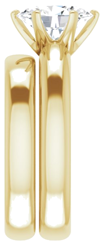 Sužadėtuvių Žiedas „Solstice Solitaire®“ 10k yellow gold Oval 9mm x 7mm (9)