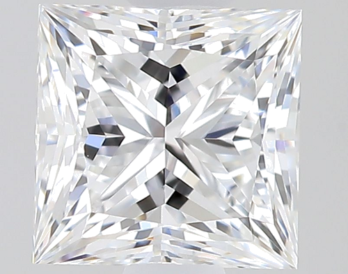 0.58 carat D-VVS2 Natūralus Princess Deimantas (1)