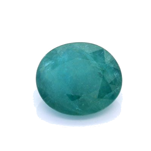 5.11 carat GREEN BRILLIANTSTEP cut Oval Grandidierite (1)