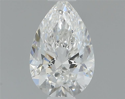 0.37 carat F-VVS1 Natūralus Pear Deimantas (1)