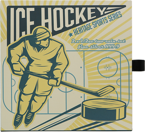 2 x 1/2 oz Hockey 2022 Solomon Islands Silver Coins (4)