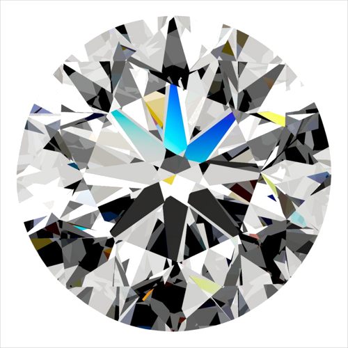 0.4 carat G-VVS2 Very Good cut Natūralus Round Deimantas (1)