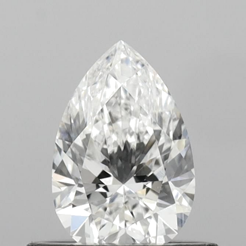 0.51 carat E-VVS2 Natūralus Pear Deimantas (1)