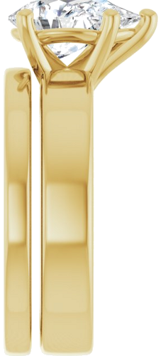 14K Yellow 10x7 mm Pear Solitaire Engagement Ring Mounting (9)