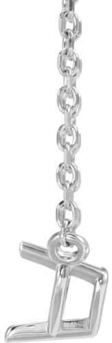 14K White 4x4 mm Heart Solitaire 16-18  Necklace Mounting (5)