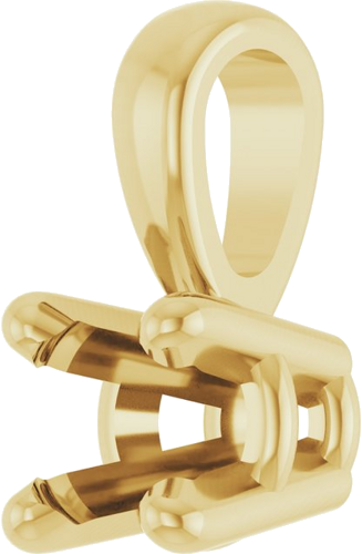 Pakabukas „Solitaire“ 585 Geltonojo Aukso Round 3mm (2)