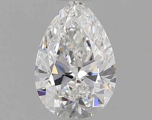 0.43 carat F-VVS2 Natūralus Pear Deimantas (1)