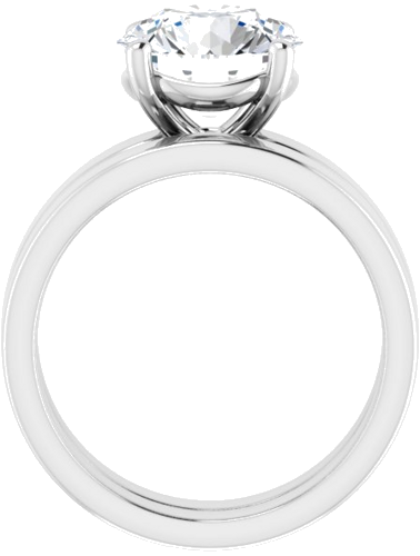 Sužadėtuvių Žiedas „Solitaire“ 950 Platinos Round 9.4mm (7)