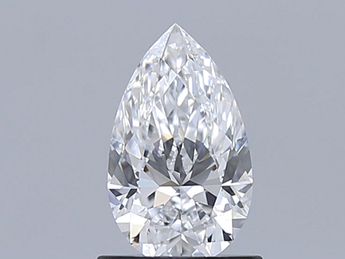0.9 carat D-VS2 Natūralus Pear Deimantas (1)